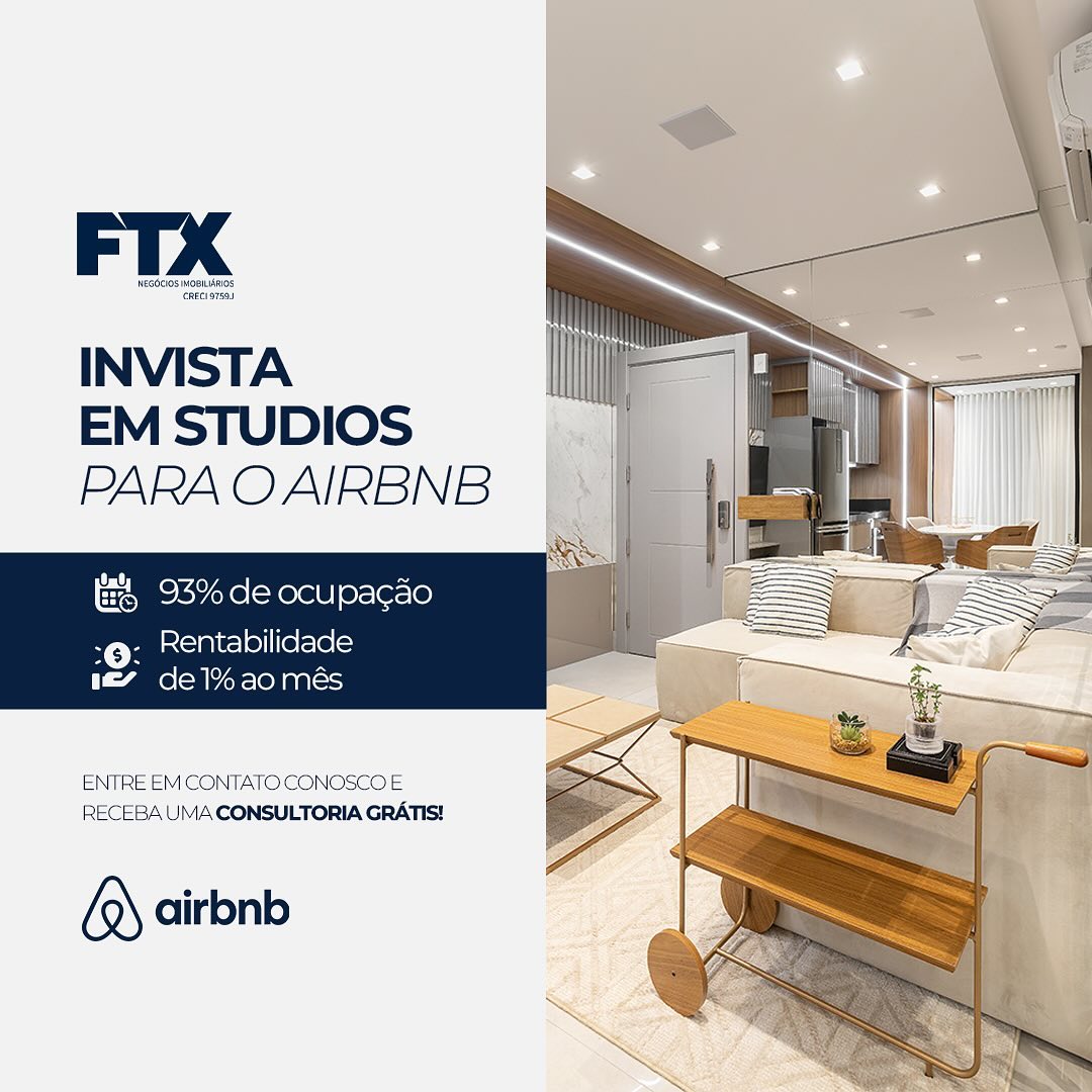 Invista em Studios para o Airbnb.