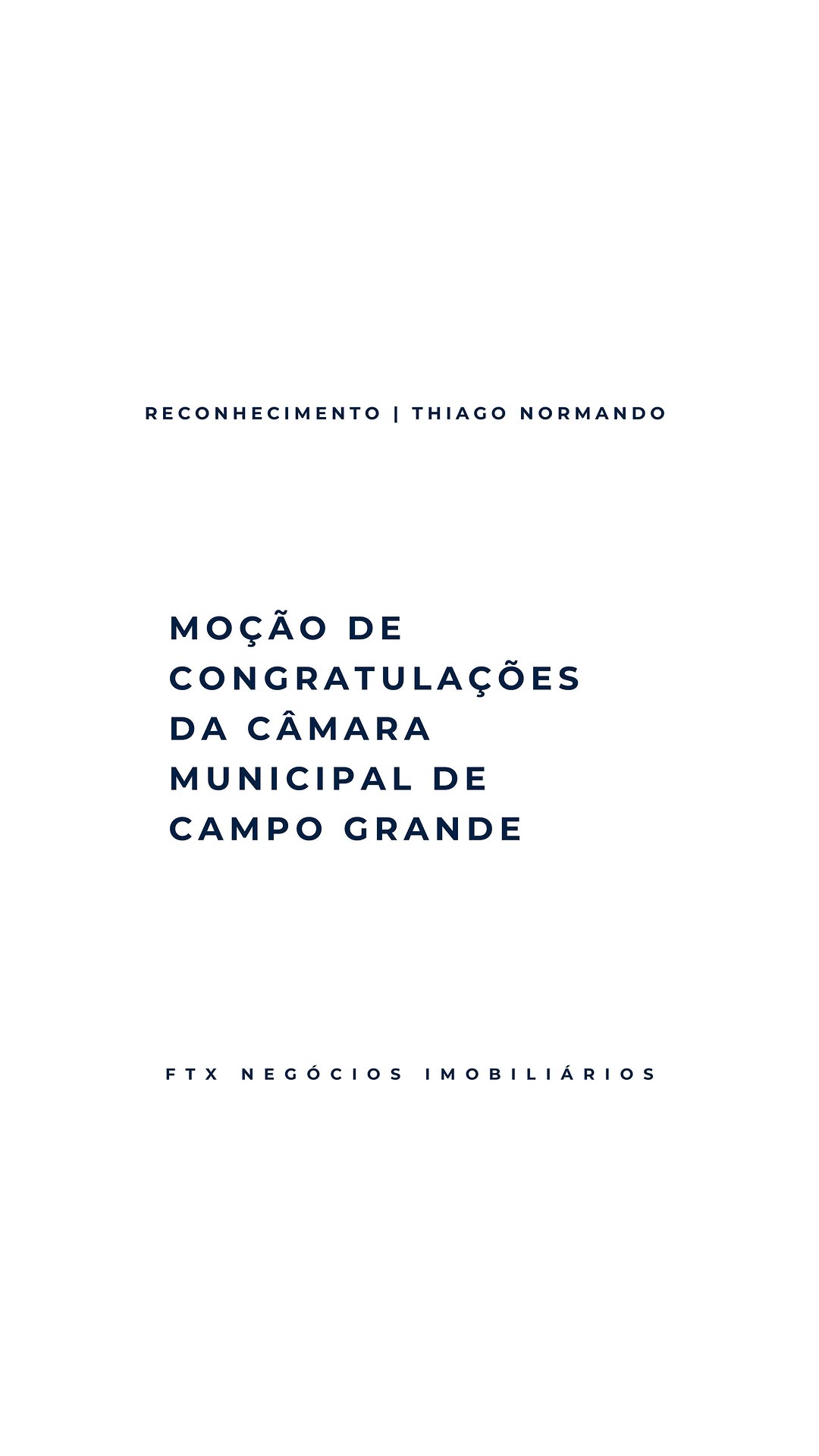 Moção de congratulações da câmara municipal de campo grande. Moção de congratulações da câmara municipal de campo grande.