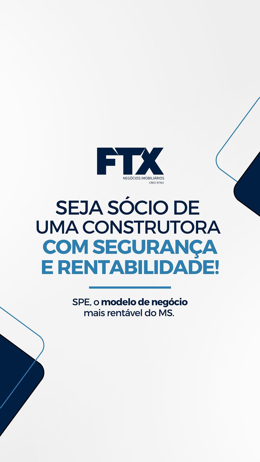 Seja sócio de uma construtora com segurança e rentabilidade!